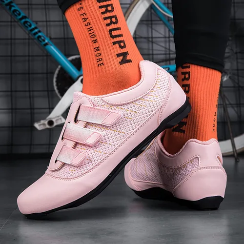 Vista 7 de NOXNEX Zapatos de ciclismo para hombre y mujer, compatibles con Peloton SPD Pedal Indoor Road Cycling Shoes