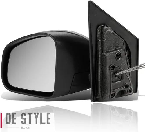 Vista 2 de DNA Motoring OEM-MR-SM1320101 - Espejo lateral plegable para conductor izquierdo con ajuste manual, compatible con Fourtwo 2016-2017, gris