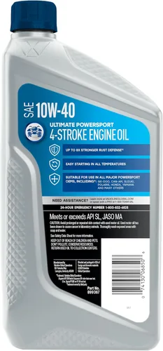 Vista 2 de Valvoline Aceite de motor sintético completo Powersport de 4 tiempos, 1 cuarto de galón