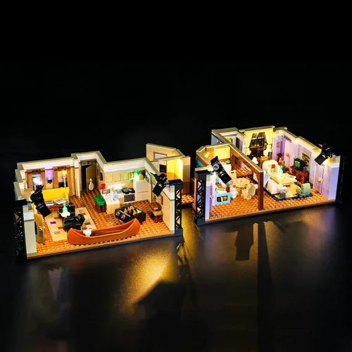 Vista 2 de BRIKSMAX Kit de iluminación LED para apartamentos de The Friends, compatible con el modelo de bloques de construcción Lego 10292, no incluye
