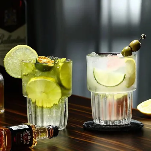 Vista 7 de Vasos para beber de 10 onzas, vasos de agua transparentes Margarita, juego