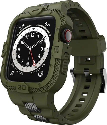 Vista 15 de Correas Compatibles para Apple Watch de 41mm, 40mm, 38mm, Correa Deportiva Resistente para Hombres con Estuche Protector para Watch Series 9, 8