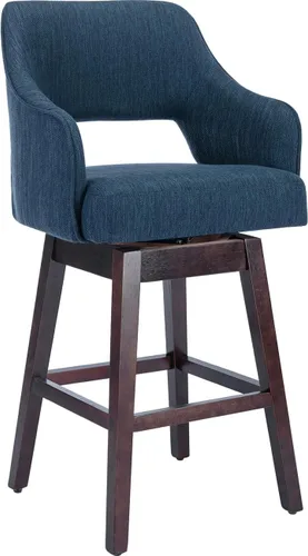 Vista 12 de Kmax Single Swivel Counter Height Bar Stool, Linen Beige