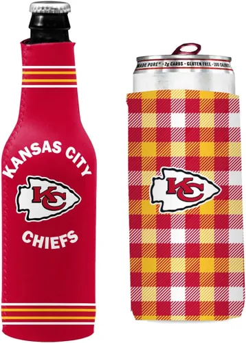 Vista 88 de Soporte aislante para latas y botellas de fútbol americano enfriador de bebidas Huggie (Nueva Orleans (Saints) - Negro) Nueva Orleans (Santos)