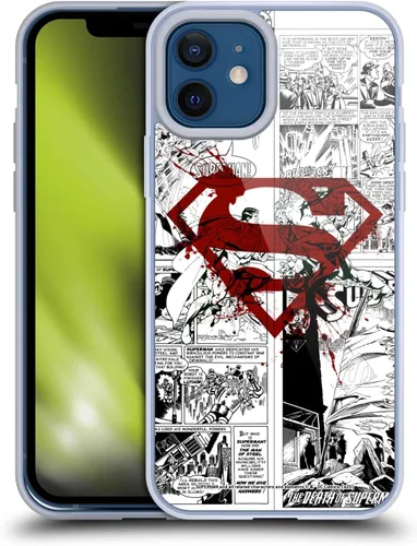 Vista 109 de Head Case Designs Funda de gel con licencia oficial de Superman DC Comics Collage Comicbook Art [protección de grado militar] compatible con Apple