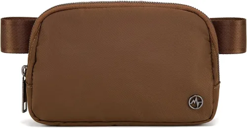 Vista 26 de Bolsa de Cinturón Pander para Mujeres, Riñoneras de Moda, Bolsas Cruzadas, Bolsa de Cinturón con Correa Ajustable, Negro, Talla única, Sólido