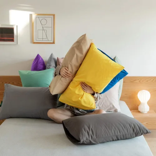 Vista 5 de FLXXIE Fundas de almohada de microfibra tamaño estándar, fundas de almohada suaves con cierre de sobre, fundas de almohada resistentes a arrugas