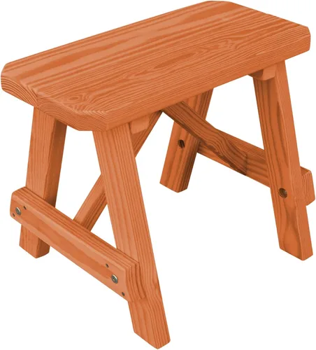 Vista 50 de Furniture Barn USA Banco tradicional de pino tratado a presión de 2 pies, tinte de cedro