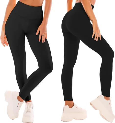 Vista 2 de SINOPHANT - Leggings de tiro alto para mujer, pantalones de yoga suaves para entrenamiento atlético, largos al tobillo