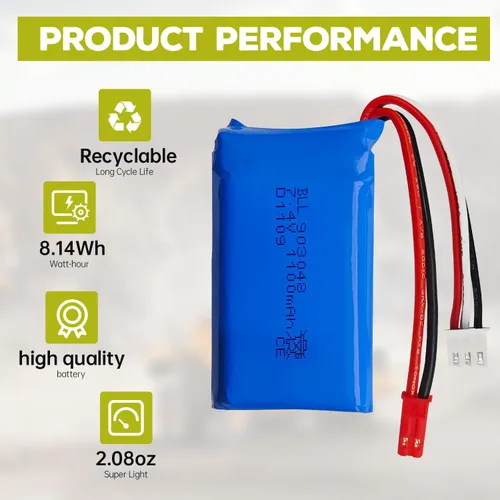 Vista 5 de sea jump 2 unids 7.4 V 1100 mAh batería de litio+2 en 1 cargador convertidor para WLtoys A949 A959 A969 A979 S989 V912 T23 T55 F45 A320 A321 RC
