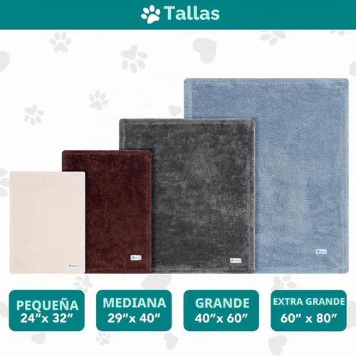 Vista 7 de PetAmi Manta de felpa suave para perros y gatos, pequeña de 24 x 32