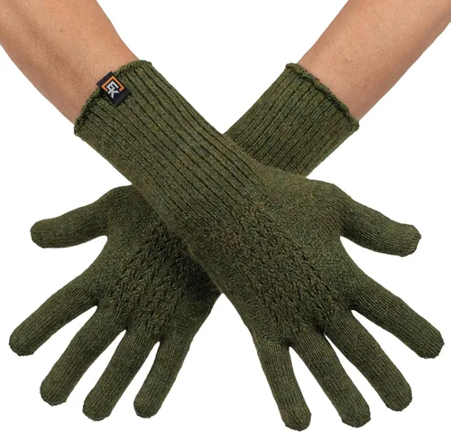 Vista 16 de Women's Baby Alpaca Mesh Knit Gloves, Made in USA, Super Soft Lightweight Winter Gloves Negro