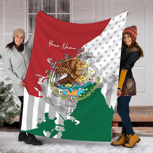 Vista 23 de Manta de México personalizada con nombre para hombres y mujeres, manta personalizada con bandera de México, manta de bandera mexicana, regalo