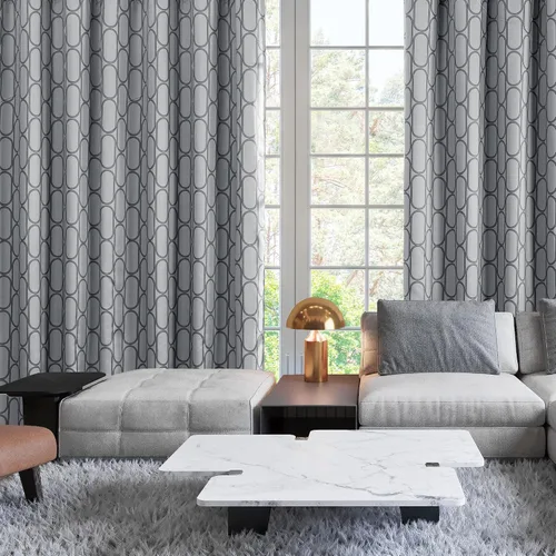 Vista 7 de Deconovo Cortinas 100% opacas de 84 pulgadas de largo para dormitorio con Gris ceniza