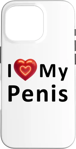Vista 20 de Funda para iPhone 16 I Love My Penis I Heart My Penis para el día de San Valentín