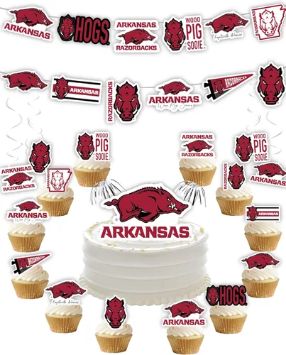 Vista 27 de Suministros de fiesta de la Universidad de Alabama para fútbol de Bama, regalo de cumpleaños Roll Tide, pancarta de fiesta de graduación de UA