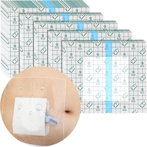 Vista 11 de 25 piezas impermeables para catéter de diálisis PD para heridas, vendajes de vestidor de isla para ducharse, línea de pícnic, pecho, peritoneal
