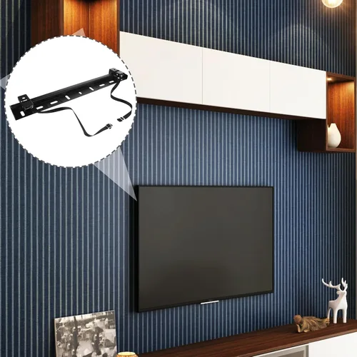 Vista 4 de Soporte mecánico sin tachuelas para TV con almohadilla de esponja para televisores LCD fácil de instalar
