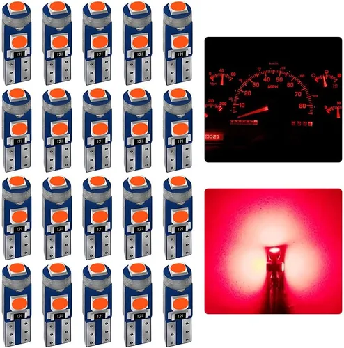 Vista 12 de AUXLIGHT 20 bombillas LED T5 para tablero de instrumentos 3030 chipsets 74 37 27 17 2721 reemplazos para puerta interior cúpula panel