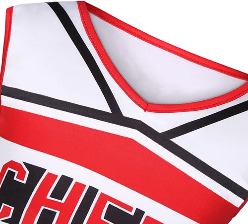 Vista 4 de Koatobbor Girls Cheerleader Costume Cheerleading Outfit Dress for Halloween Party Birthday Gift 3-9Years