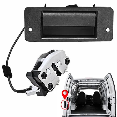 Vista 13 de Cable de pestillo de puerta trasera compatible con furgoneta Ford E350 E250 E150, modelos 1992-2009, lado del conductor, parte superior trasera