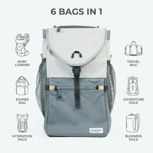 Vista 3 de Paquete de aventura: mochila de 40 litros y portabebés diseñado para padres activos, ideal para senderismo, viajes, al aire libre y uso diario