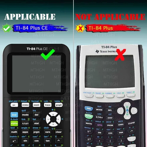 Vista 2 de Protector de pantalla para calculadora gráfica Texas Instruments TI-84 Plus Ce (2 unidades), vidrio templado dureza 9H, sensible al tacto, sin