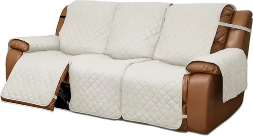 Vista 22 de Easy-Going Funda para Loveseat Reclinable de Gran Tamaño, Funda de Sofá Reversible para Reclinable Doble, Funda de Sofá Dividida para Cada Asiento