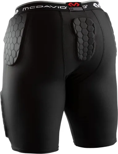 Vista 2 de McDavid Men's Compression Shorts wHEX Pads Dual-Density Tights wHip, Tailbone, Thigh Padding for wCup Pocket, Football