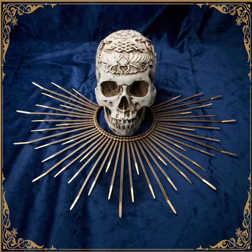 Vista 4 de Zivyes Corona de halo dorado Sunburst Spike Crowns Goddess Headpiece Halloween Decoración Accesorios