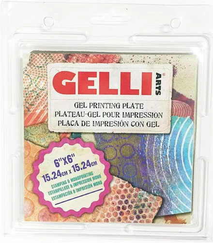Vista 11 de Gelli Arts - Placa redonda de impresión de gel de 4 pulgadas, placa de impresión de gel reutilizable, suministros de impresión, monoimpresión