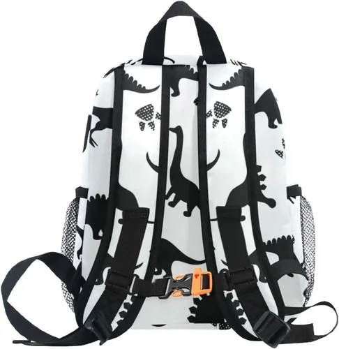 Vista 5 de Mochila personalizada con nombre de dinosaurio para niños pequeños, Multi, Tamaño único, Lindo