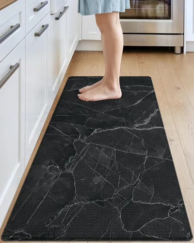 Vista 29 de DEXI Alfombrillas de cocina acolchadas antifatiga 23 x 86 pulgadas, color Azul