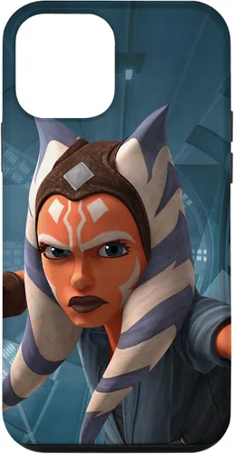 Vista 16 de Carcasa azul Ahsoka Tano para iPhone 13 Pro Max Star Wars The Clone Wars
