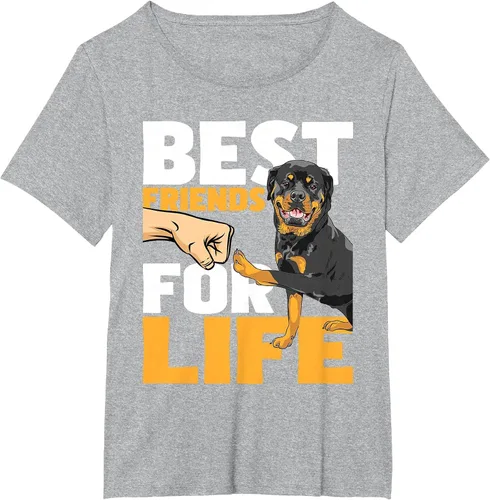 Vista 13 de Best Friends for Life - Rottweiler Animal Dog Lover Breeder T-Shirt