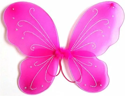 Vista 8 de Colle - Alas de hada de mariposa para niñas, disfraces de hada, alas brillantes de princesa para fiestas Verde brillante