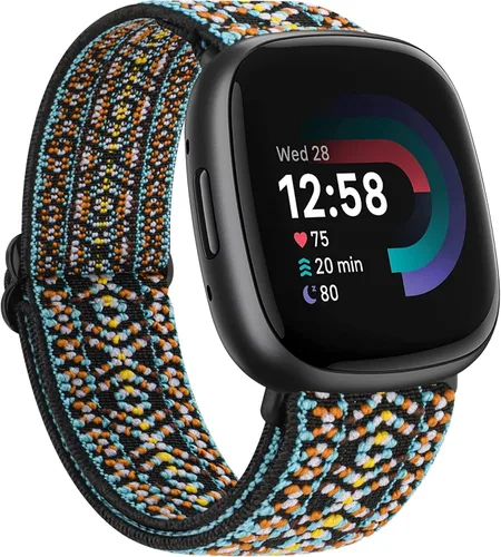 Vista 27 de Correa compatible con Fitbit Sense 2 / Sense Bands, Fitbit Versa 4 / Versa 3 bandas para mujeres y hombres, correa de repuesto de silicona suave