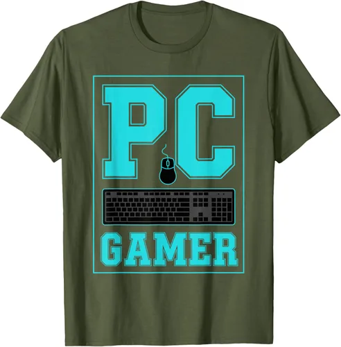 Vista 90 de PC Gamer Gaming Teclado Ratón Esports Computer Fan Camiseta