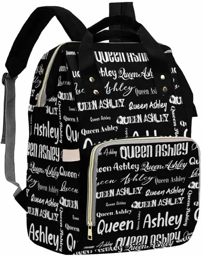 Vista 36 de Artsadd Bolsos para pañales personalizados con nombre, mochila monograma, regalos para baby shower, pattern 01, Tamaño único, Mochilas Daypack
