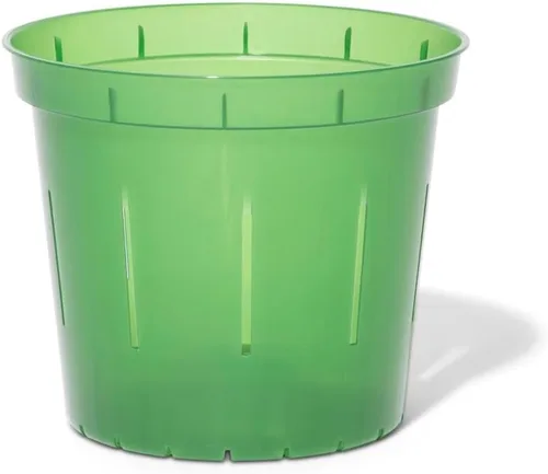 Vista 12 de rePotme Macetas de 4 pulgadas, paquete de 6 macetas (transparentes), maceta transparente ranurada para plantas de interior, perfecta para orquídeas