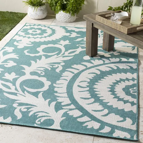 Vista 5 de Alysia Brick - Alfombra para interiores y exteriores, 2 pies 3 pulgadas x 4 pies 6 pulgadas