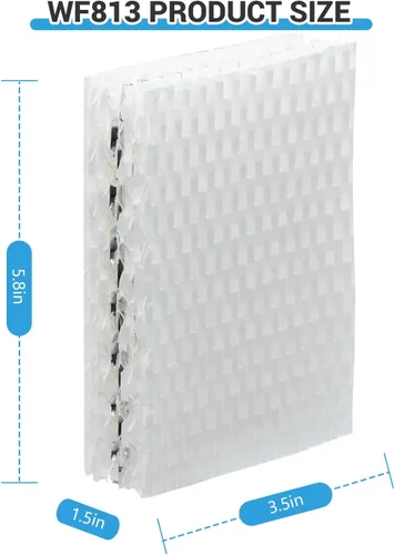 Vista 2 de WF813 - Filtro humidificador compatible con Equate EQWF813, EQ-2119-UL, Relion RCM-832N RCM832, ProCare PCWF813, PCCM-832N, filtro de mecha