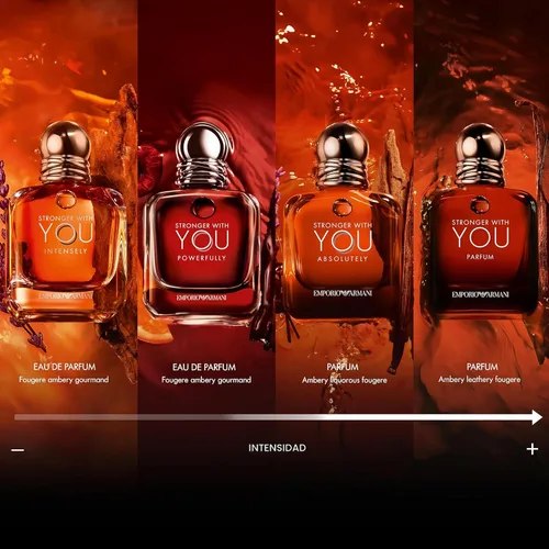 Vista 5 de Armani Beauty - Más fuerte contigo intensamente - Colonia para hombre - Fragancia Fougère Ambery Woody para hombre - Pimienta rosa, lavanda, notas