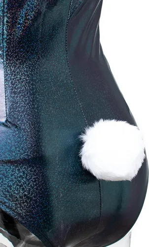 Vista 6 de Conjunto de traje de disfraz de conejito para mujer, una sola pieza, con accesorios