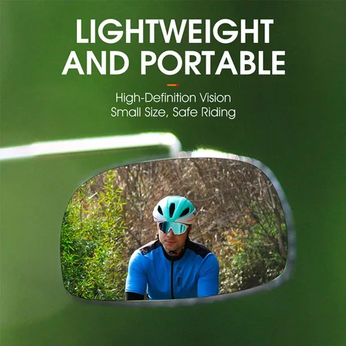 Vista 2 de Espejo de ciclismo ligero Gafas de ciclismo Espejo de monitoreo de tráfico Espejos retrovisores para gafas de sol deportivas Ciclismo de carretera