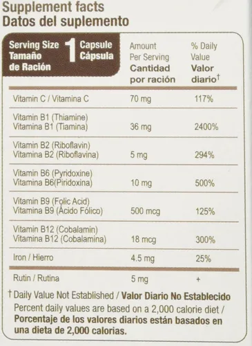 Vista 8 de Bedoyecta Multivitamínico y Suplemento para Hombres y Mujeres, 30 Cápsulas