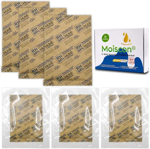 Vista 15 de Wisesorb Paquetes de control de humedad bidireccionales 49% para guitarras e instrumentos de madera - Absorbentes de humedad de 70g
