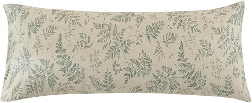 Vista 28 de ECOCOTT Juego de 2 fundas de almohada florales de tamaño estándar, 100% algodón lavado con cierre de sobre, fundas de almohada estampadas de flores