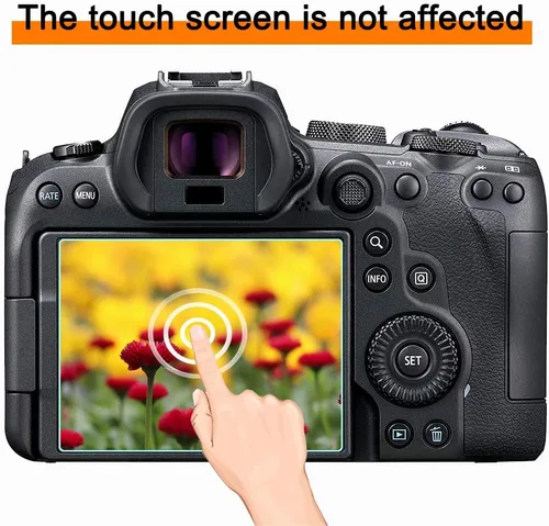 Vista 2 de Protector de pantalla ZF antiarañazos, antiburbujas, vidrio templado ultra transparente 9H, paquete de 3, compatible con cámara Nikon Z f/Z 50ii Z5