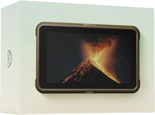Vista 4 de Atomos Ninja Ultra - Grabador de monitor HDR de 5.2 pulgadas, paquete con 2 baterías NP-F550 y kit de placas base de pantalla LCD de cargador